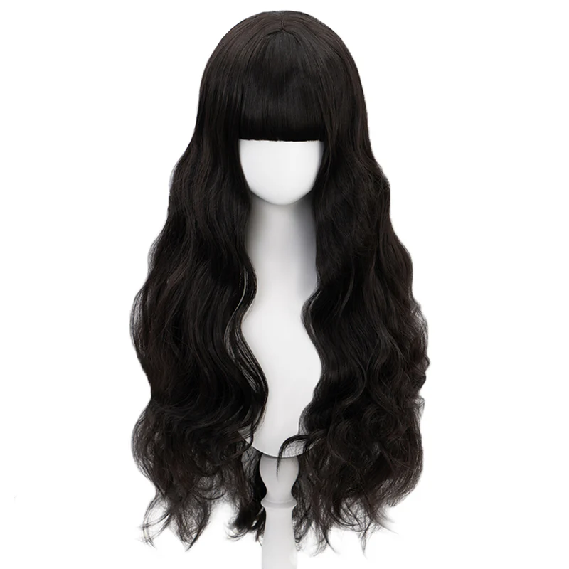 【Ready For Ship】DokiDoki Anime Cosplay Wig Long Curly Black Hair - Image 5