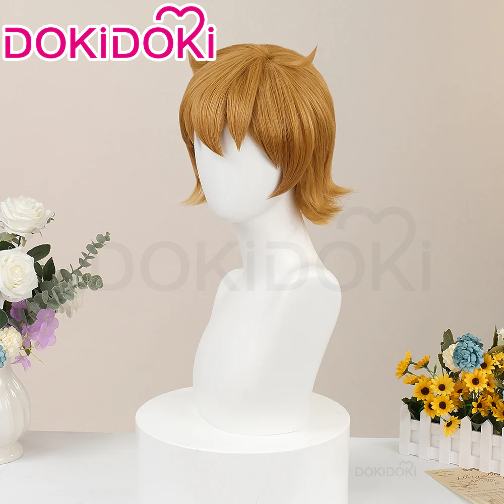【Ready For Ship】DokiDoki Anime Scott Pilgrim Takes Off Cosplay Scott Pilgrim Wig Brown Short - Image 3
