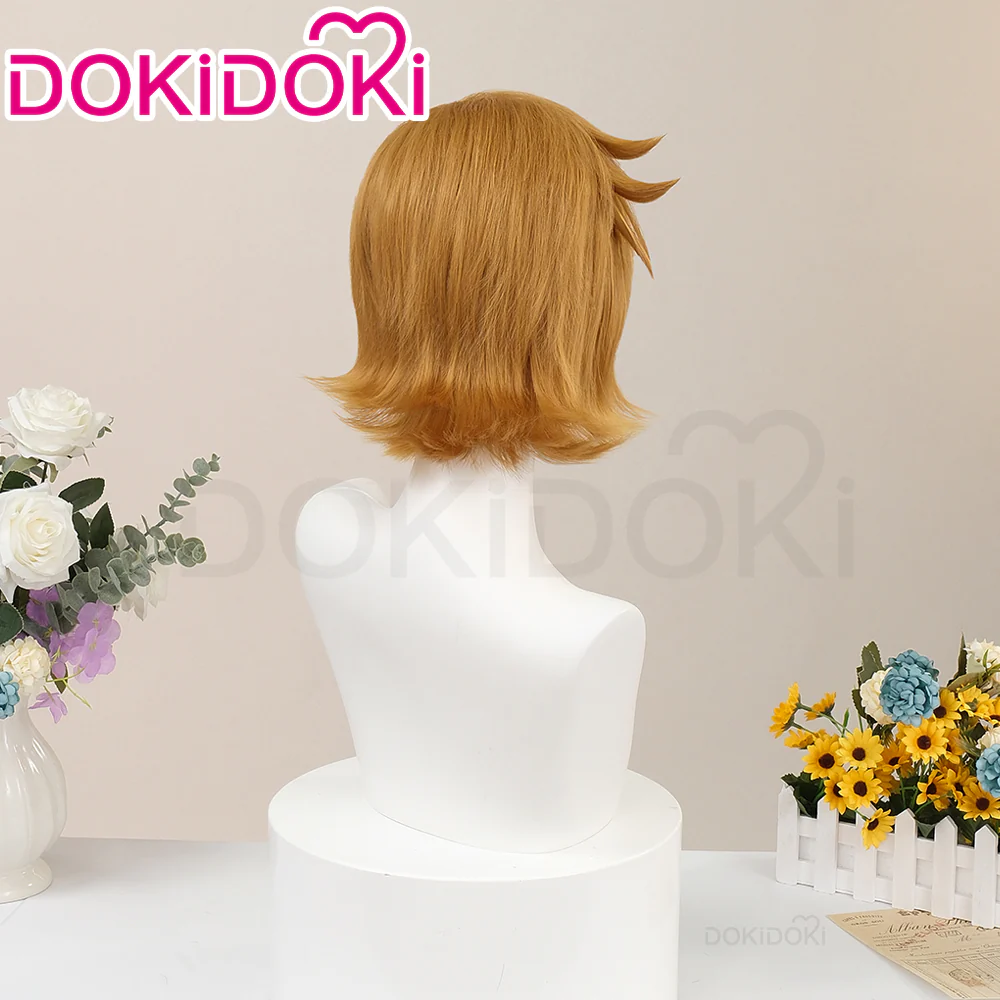 【Ready For Ship】DokiDoki Anime Scott Pilgrim Takes Off Cosplay Scott Pilgrim Wig Brown Short - Image 4