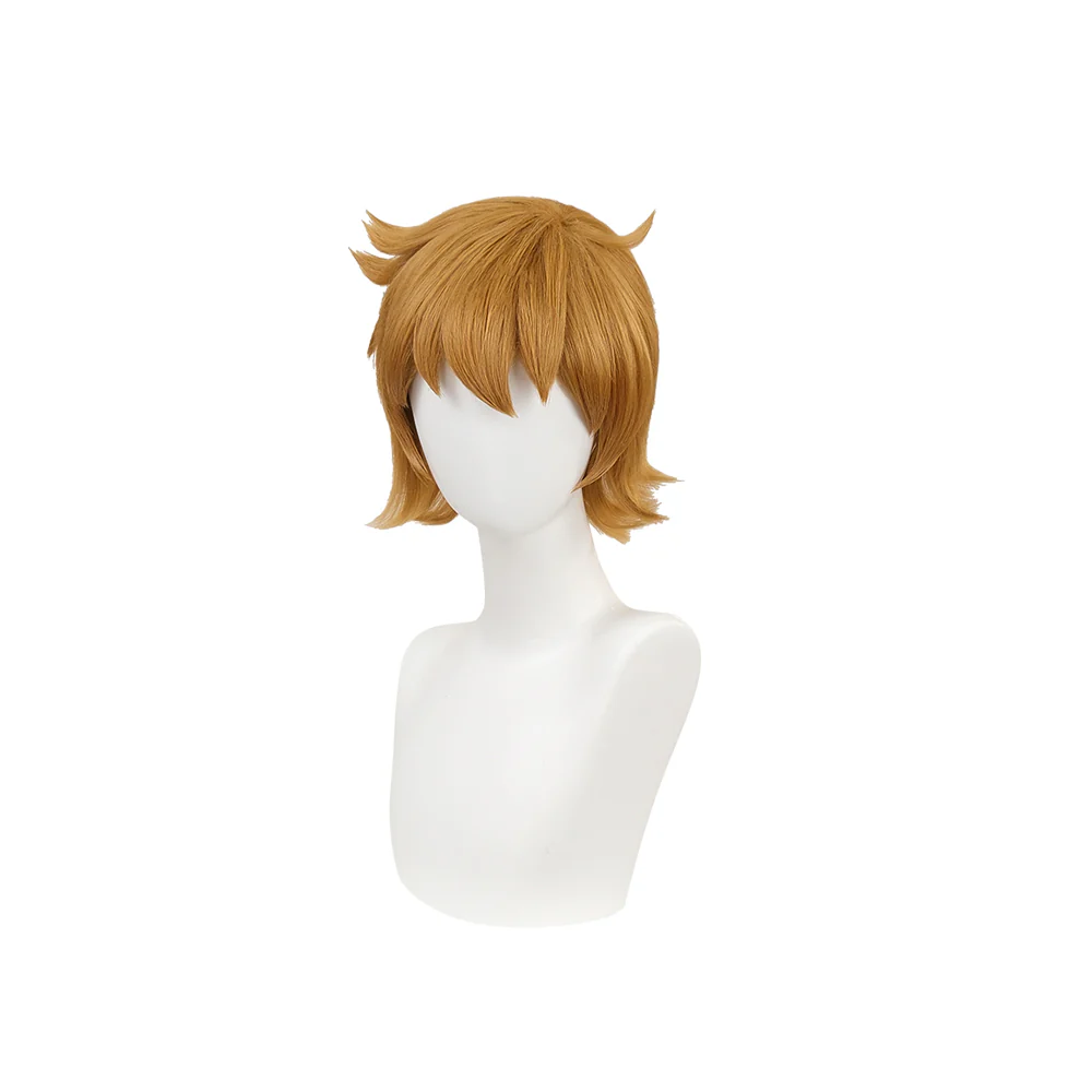 【Ready For Ship】DokiDoki Anime Scott Pilgrim Takes Off Cosplay Scott Pilgrim Wig Brown Short - Image 5