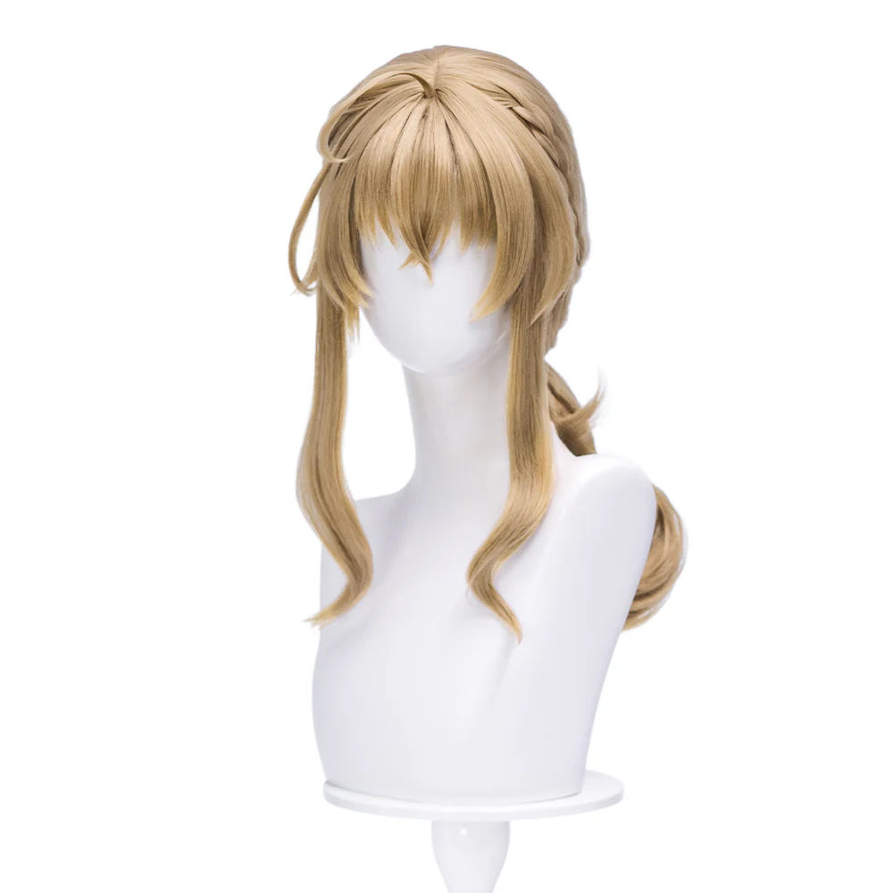 DokiDoki Anime Secrets of the Silent Witch Cosplay Monica Everett Wig Long Light Blonde Braided Hair Low Ponytail The Silent Witch - Image 2