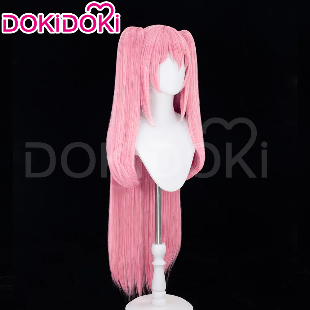 【Ready For Ship】DokiDoki Anime Seraph Of The End Cosplay Krul Tepes Cosplay Wig / Headwear Long Pink Wig Halloween - Image 4