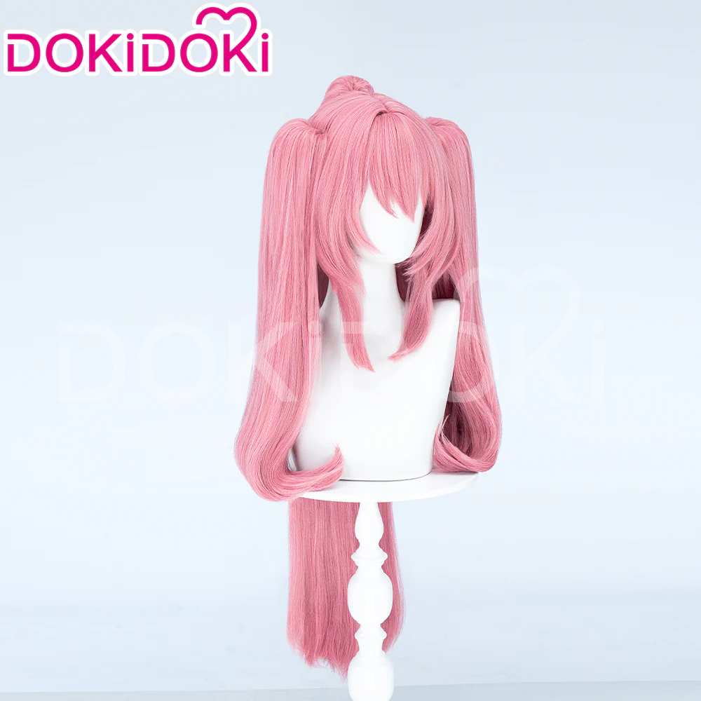 【Ready For Ship】DokiDoki Anime Seraph Of The End Cosplay Krul Tepes Cosplay Wig / Headwear Long Pink Wig Halloween - Image 9