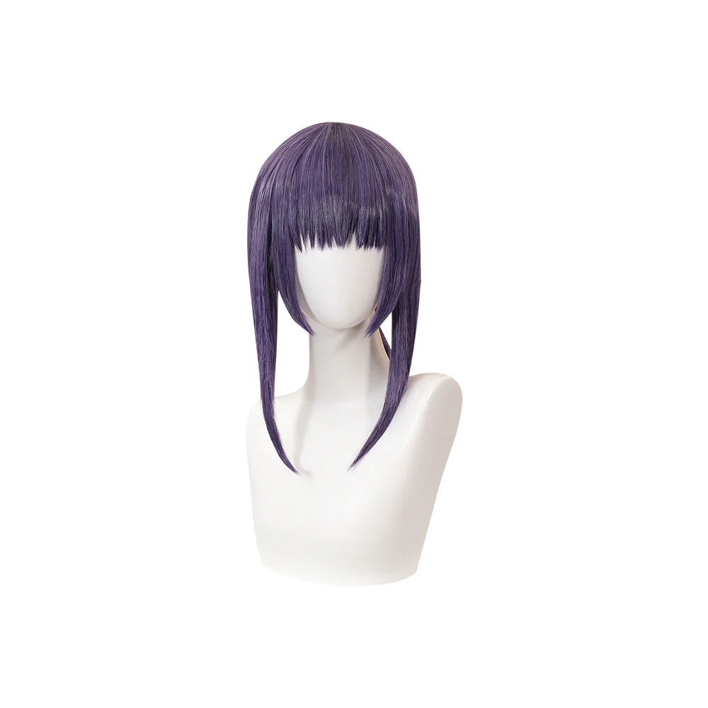 DokiDoki Anime Shugo Chara Cosplay Fujisaki Nadeshiko Wig Long Straight Purple Hair - Image 2