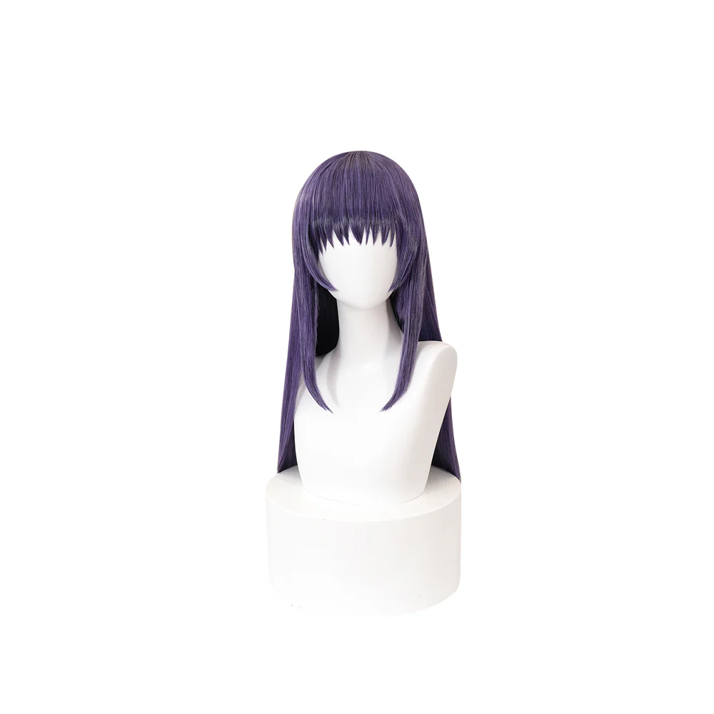 【Ready For Ship】DokiDoki Anime Shugo Chara Cosplay Fujisaki Nagihiko Wig Long Straight Purple Hair - Image 2
