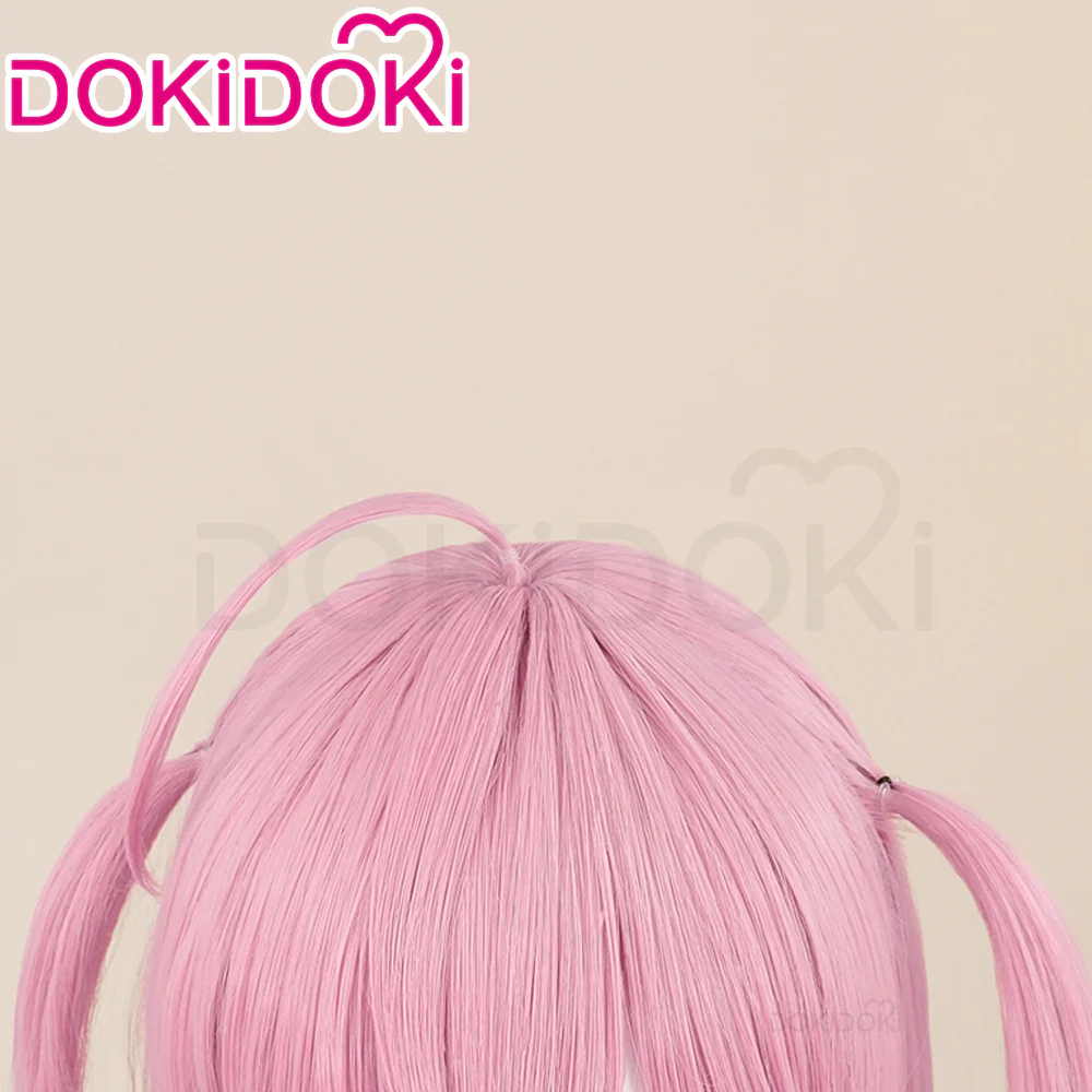 【Ready For Ship】DokiDoki Anime Shugo Chara Cosplay Hinamori Amu Amulet Angel Wig Pink Long Hair - Image 4