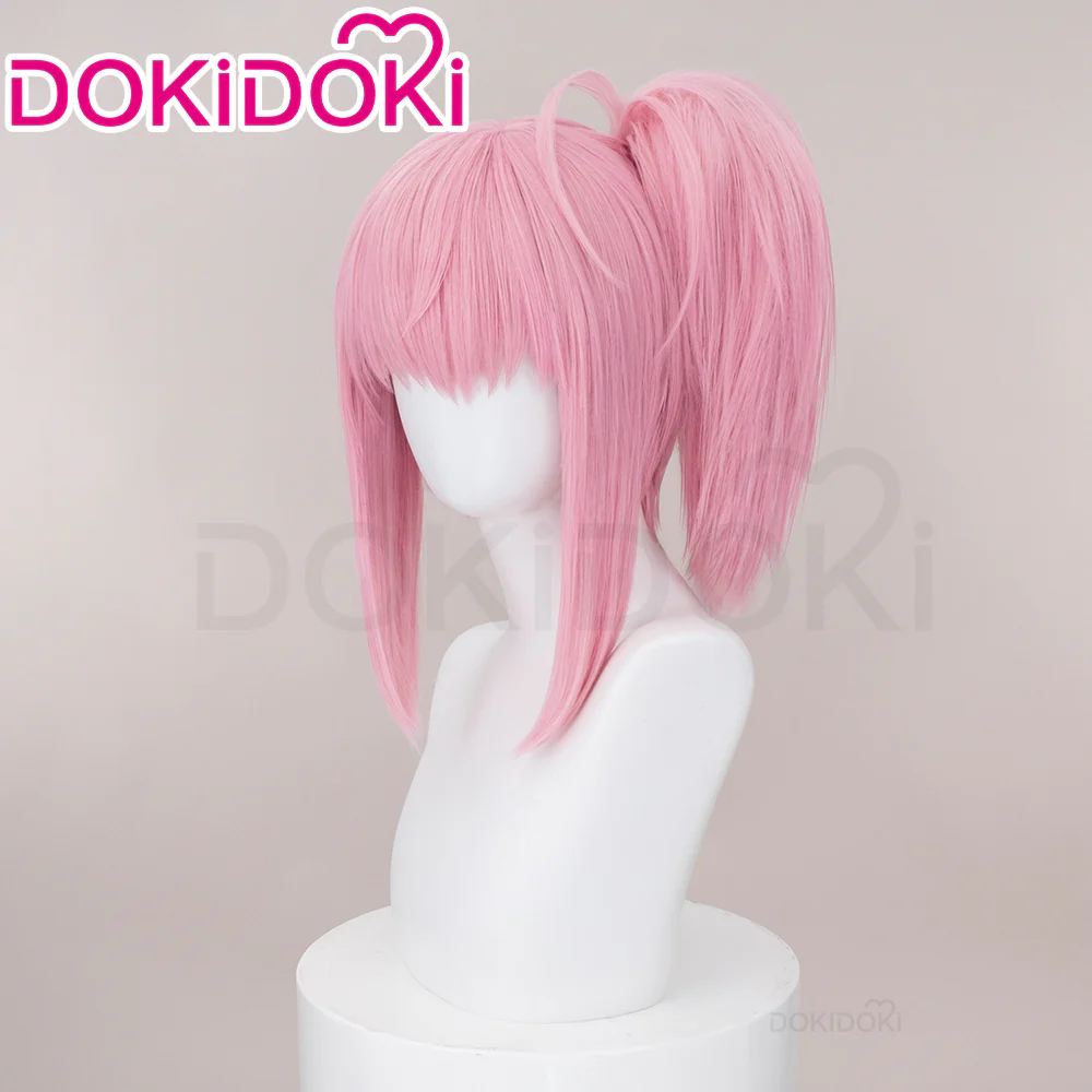 【Ready For Ship】DokiDoki Anime Shugo Chara Cosplay Hinamori Amu Daiya Wig Long  Pink Ponytail Hair Amulet Heart - Image 3
