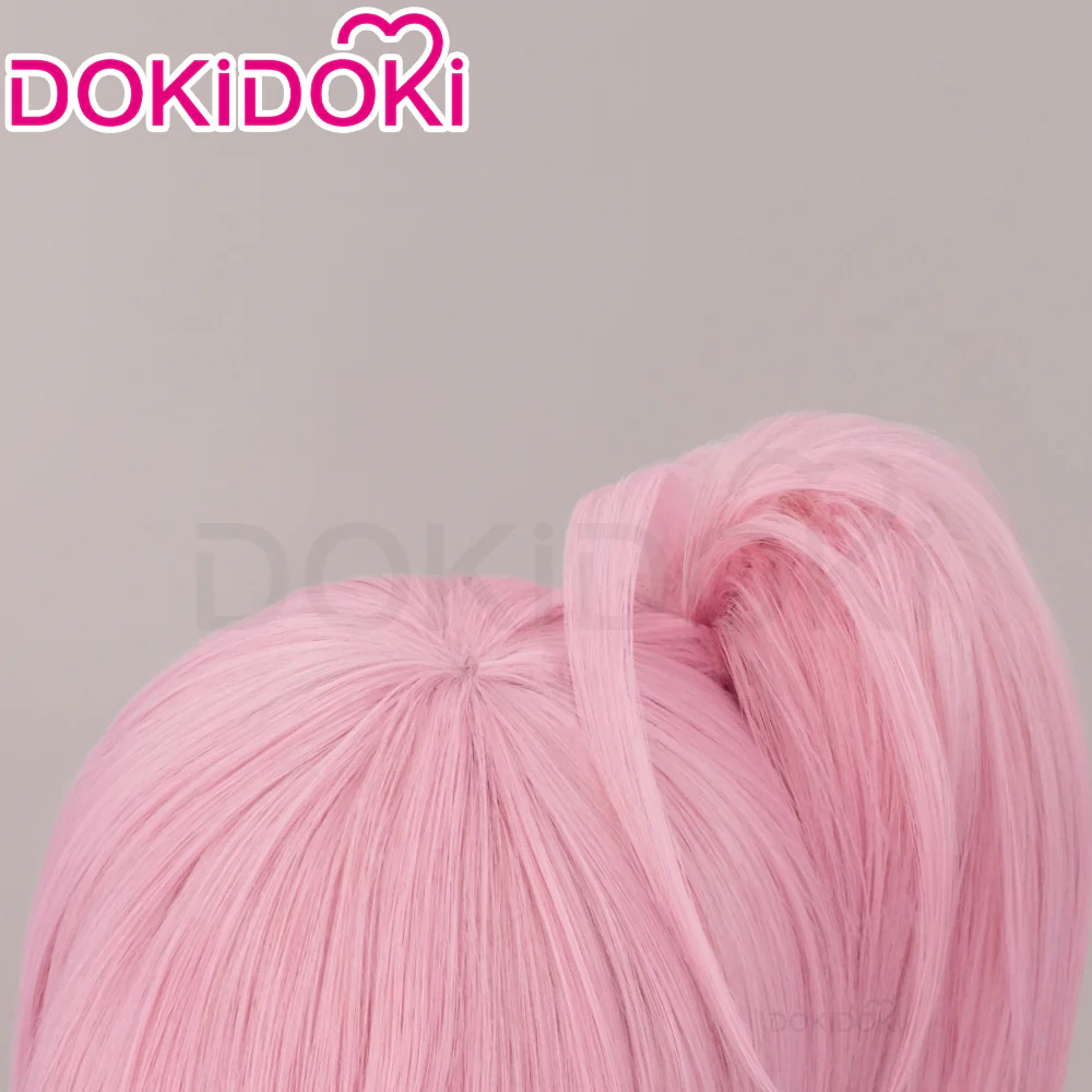 【Ready For Ship】DokiDoki Anime Shugo Chara Cosplay Hinamori Amu Daiya Wig Long  Pink Ponytail Hair Amulet Heart - Image 4