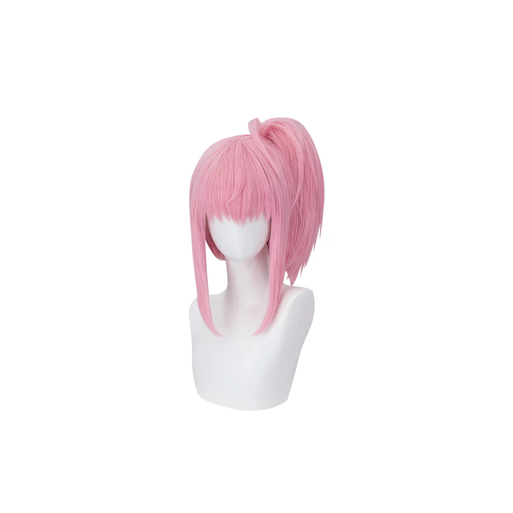【Ready For Ship】DokiDoki Anime Shugo Chara Cosplay Hinamori Amu Daiya Wig Long  Pink Ponytail Hair Amulet Heart - Image 5