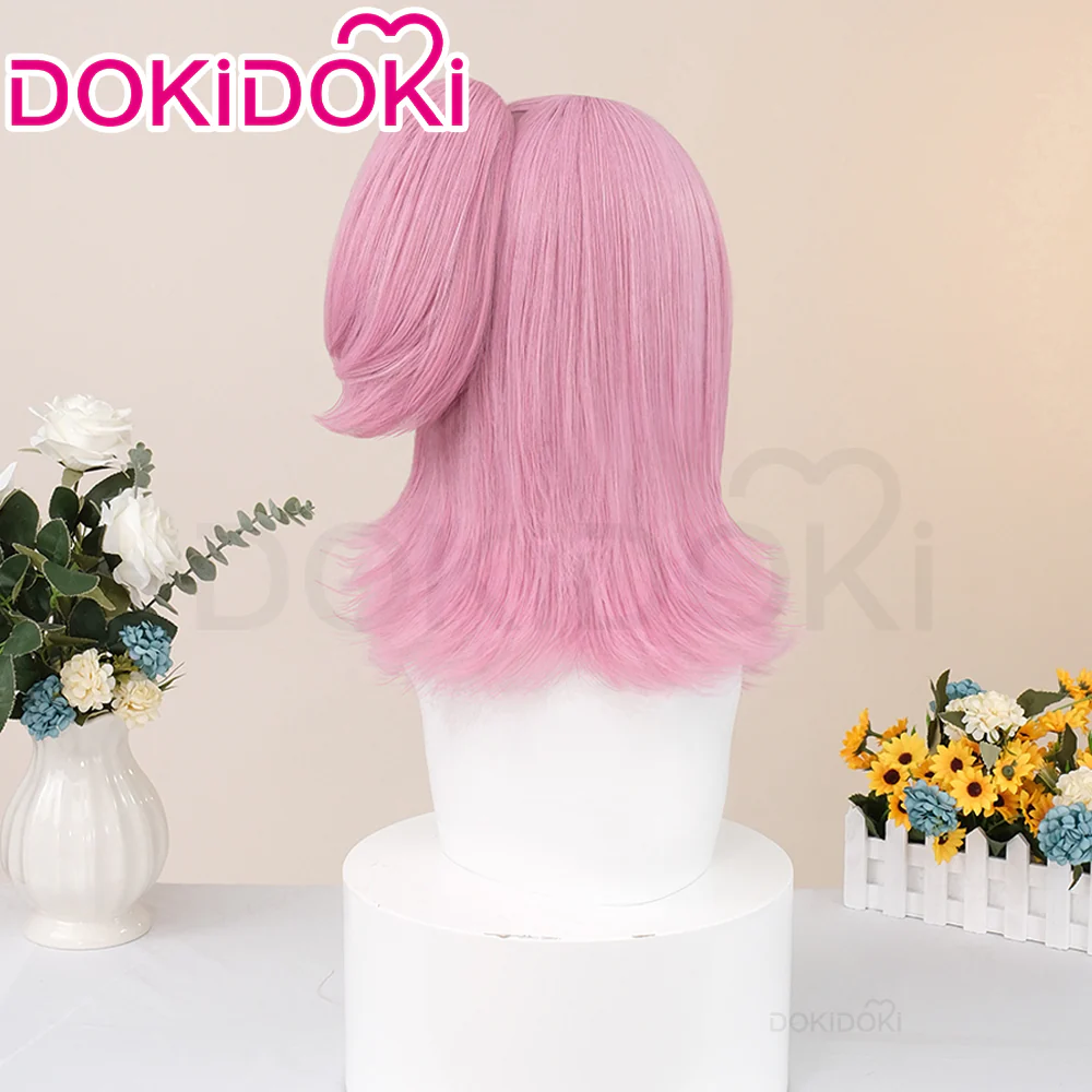DokiDoki Anime Shugo Chara Cosplay Hinamori Amu Wig Pink Long Hair - Image 3