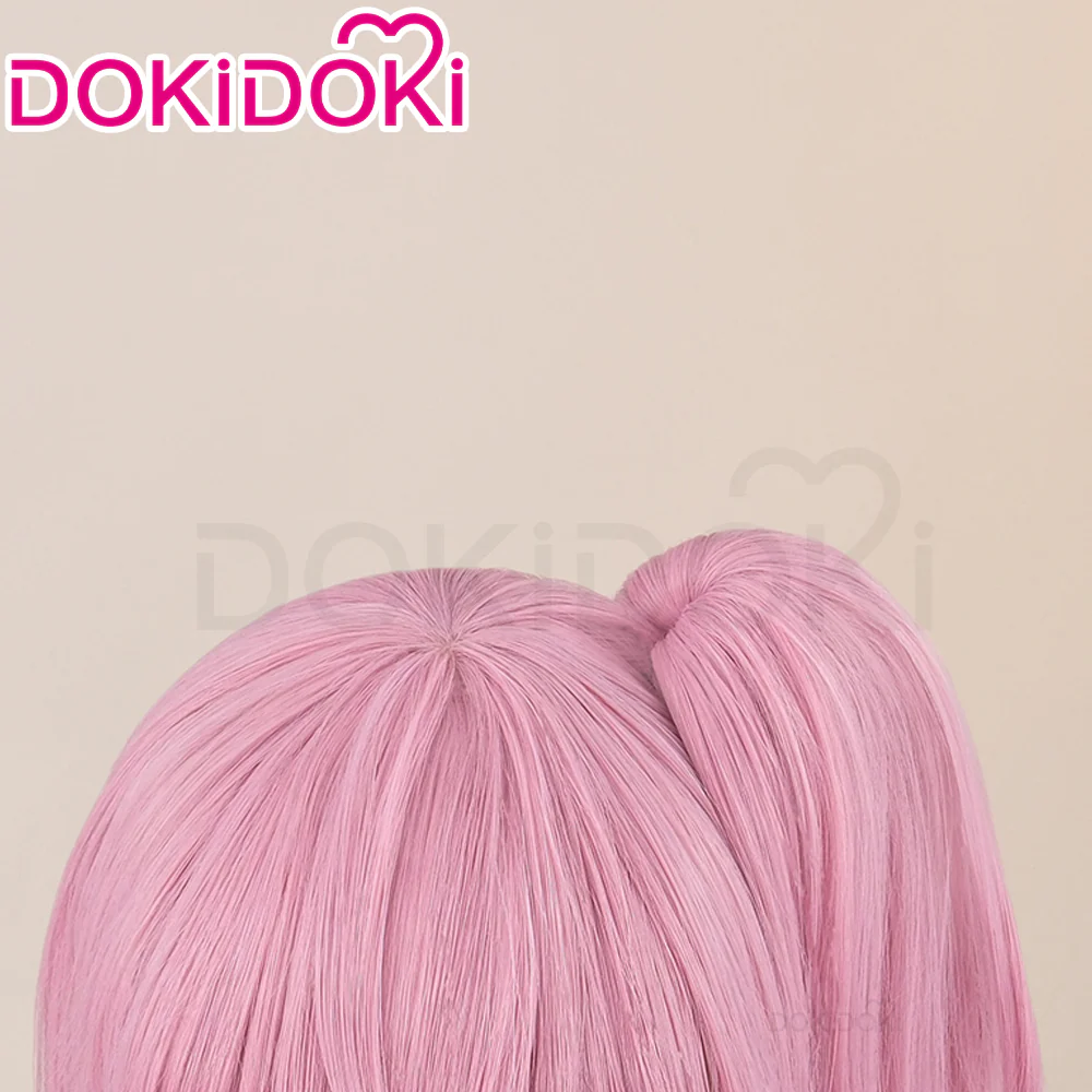 DokiDoki Anime Shugo Chara Cosplay Hinamori Amu Wig Pink Long Hair - Image 4