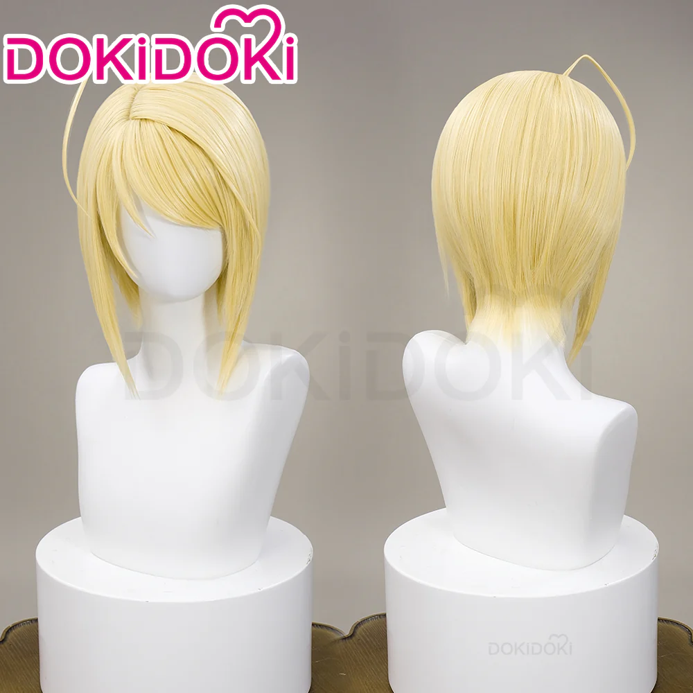 【Ready For Ship】DokiDoki Anime Shugo Chara Cosplay Hotori Tadase Wig Short Straight Yellow Hair
