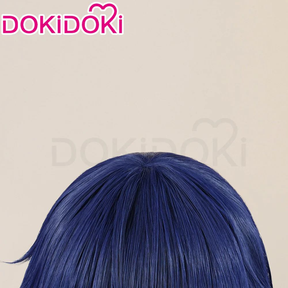 DokiDoki Anime Shugo Chara Cosplay Tsukiyomi Ikutoi Wig Short Straight Blue Hair - Image 4