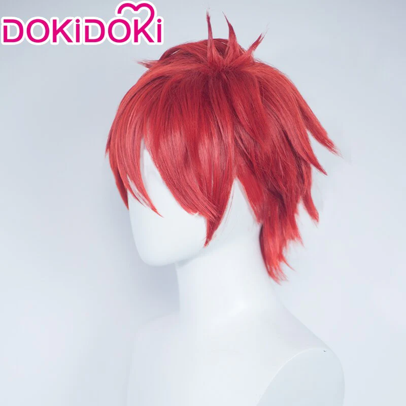【Ready For Ship】DokiDoki Anime SK8 the Infinity Cosplay  Reki Kyan Wig Short Red Wig - Image 4