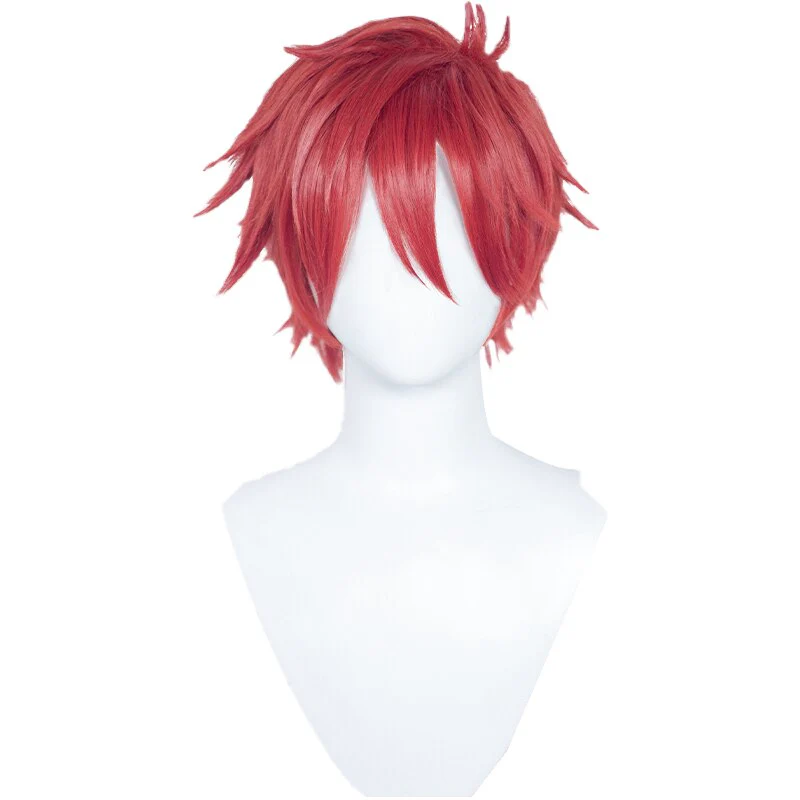 【Ready For Ship】DokiDoki Anime SK8 the Infinity Cosplay  Reki Kyan Wig Short Red Wig - Image 5