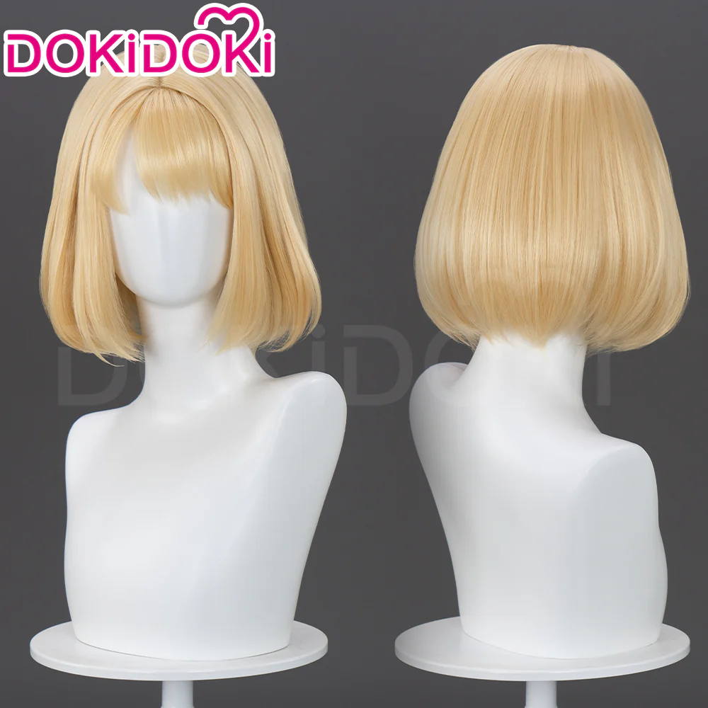 【Ready For Ship】DokiDoki Anime Cosplay Wig Short Straight Yellow Hair