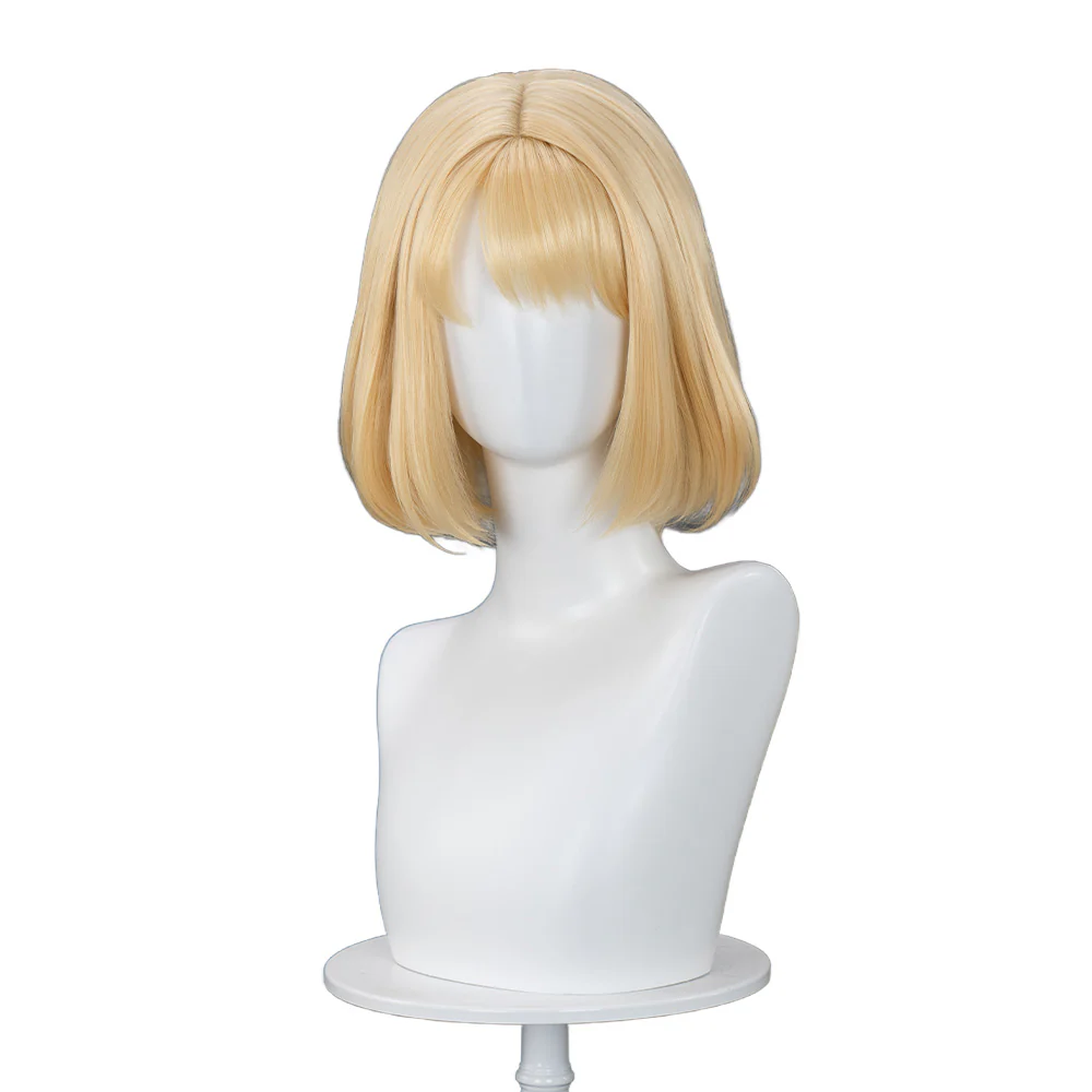 【Ready For Ship】DokiDoki Anime Cosplay Wig Short Straight Yellow Hair - Image 5