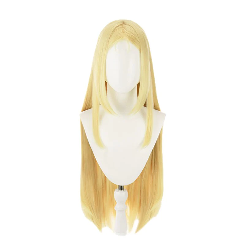 DokiDoki Anime Summer Time Rendering Wigs Kofune Ushio Cosplay Wig Golden wig Long Straight Blond - Image 6