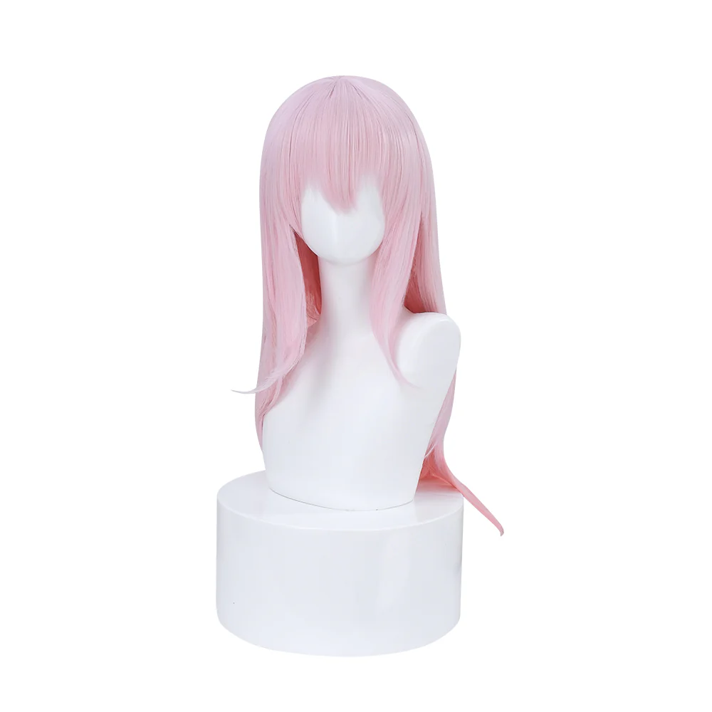 【Ready For Ship】DokiDoki Anime Super Sonico Cosplay  Wig Long Straight Pink Hair - Image 5
