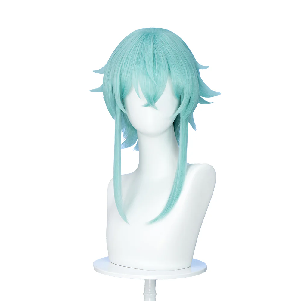 【Ready For Ship】DokiDoki Anime Sword Art Online Cosplay Asada Shino Wig Short Straight Mint Hair SAO Sinon - Image 3