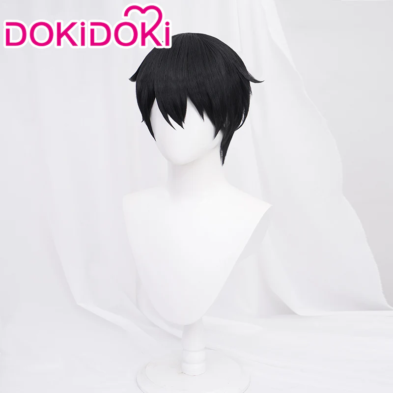 【Ready For Ship】DokiDoki Anime Sword Art Online Cosplay Kirigaya Kazuto Wig Short Straight Black Wig - Image 2