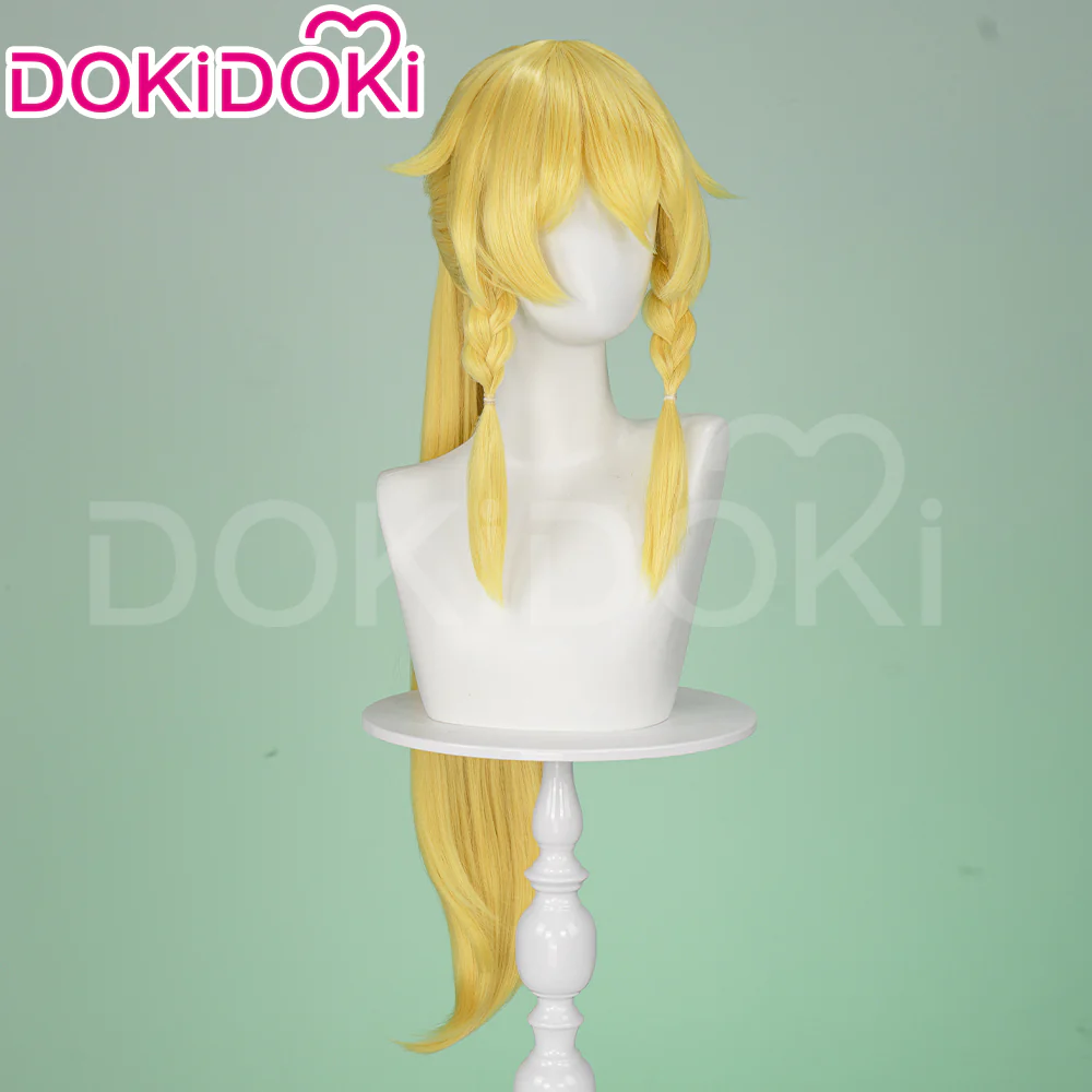 【Ready For Ship】DokiDoki Anime Sword Art Online Cosplay Leafa Wig Long Straight Yellow Hair SAO Kirigaya Suguha - Image 3