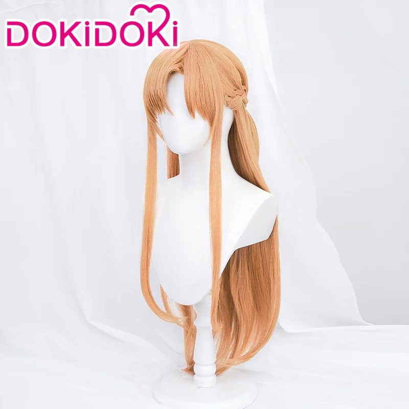 【US/EU LOCAL SHIPPING】 DokiDoki Anime Sword Art Online Cosplay Yuuki Asuna Wig Long Straight Gold Brown Blue SAO - Image 2