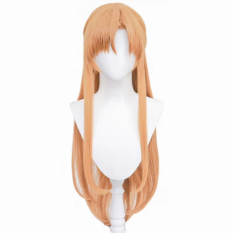 【US/EU LOCAL SHIPPING】 DokiDoki Anime Sword Art Online Cosplay Yuuki Asuna Wig Long Straight Gold Brown Blue SAO - Image 5