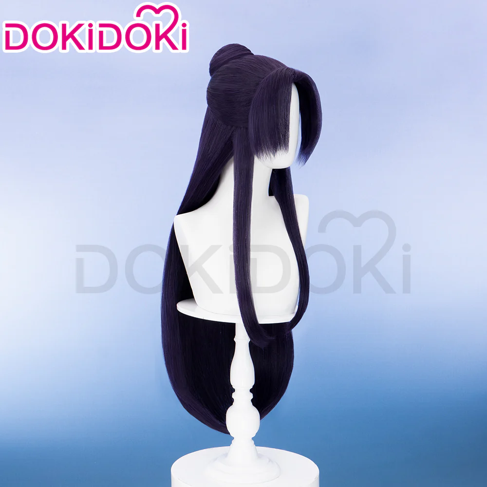 【Partially Ready For Ship】【Front Lace】DokiDoki Anime The Apothecary Diaries Cosplay Jinshi Wig Long Straight Purple Hair The Moon Fairy - Image 10