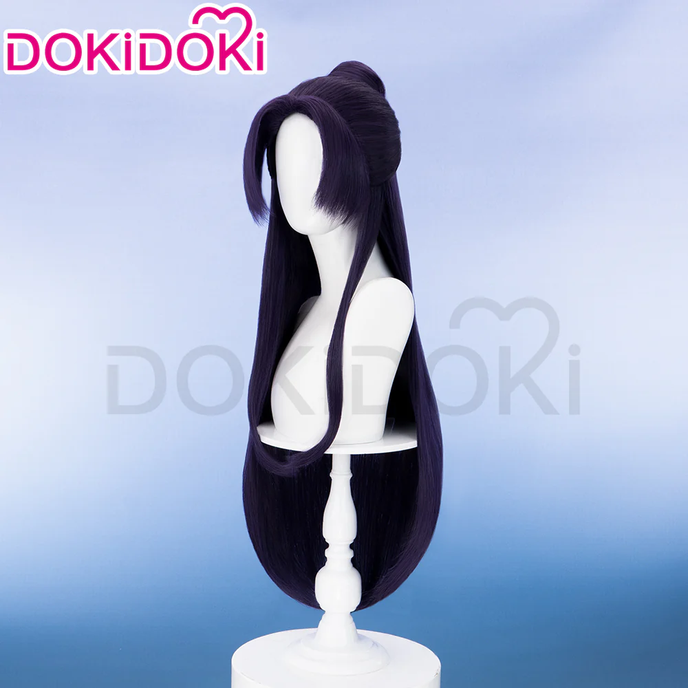 【Partially Ready For Ship】【Front Lace】DokiDoki Anime The Apothecary Diaries Cosplay Jinshi Wig Long Straight Purple Hair The Moon Fairy - Image 11