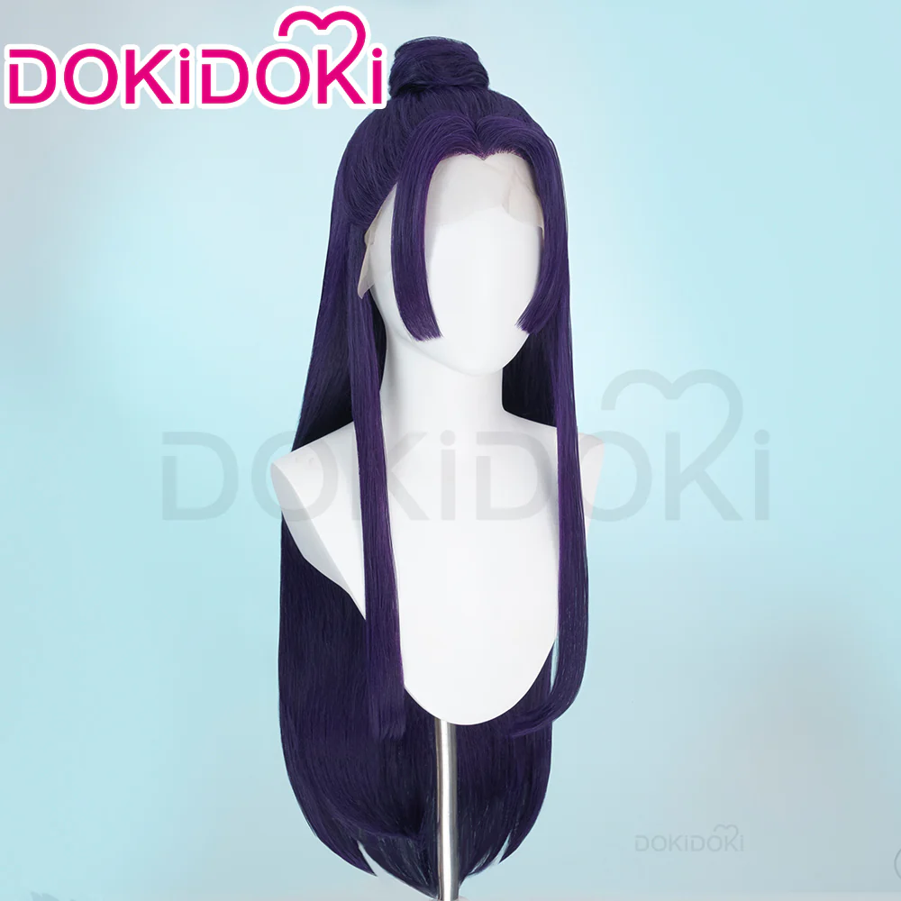 【Partially Ready For Ship】【Front Lace】DokiDoki Anime The Apothecary Diaries Cosplay Jinshi Wig Long Straight Purple Hair The Moon Fairy - Image 15