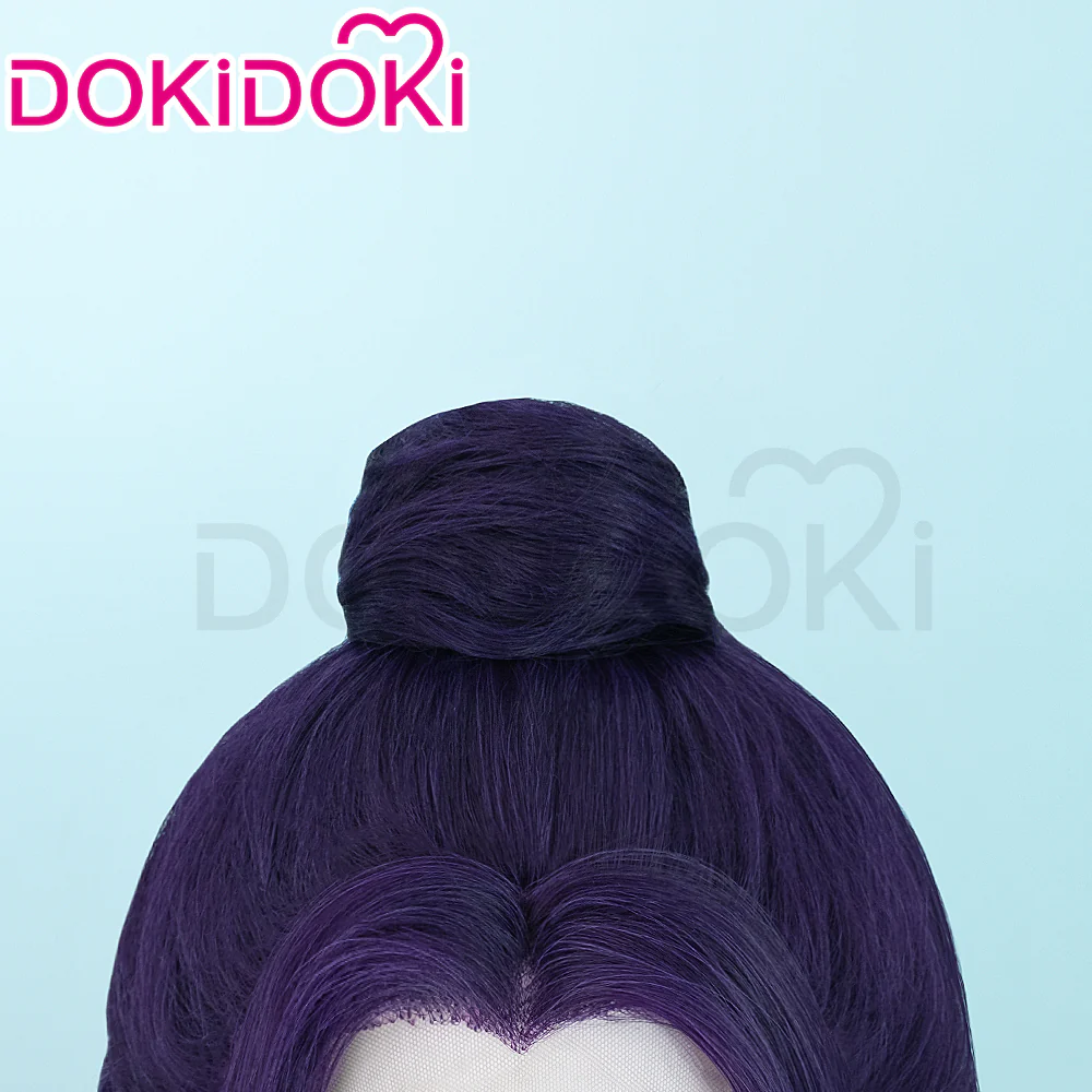 【Partially Ready For Ship】【Front Lace】DokiDoki Anime The Apothecary Diaries Cosplay Jinshi Wig Long Straight Purple Hair The Moon Fairy - Image 16