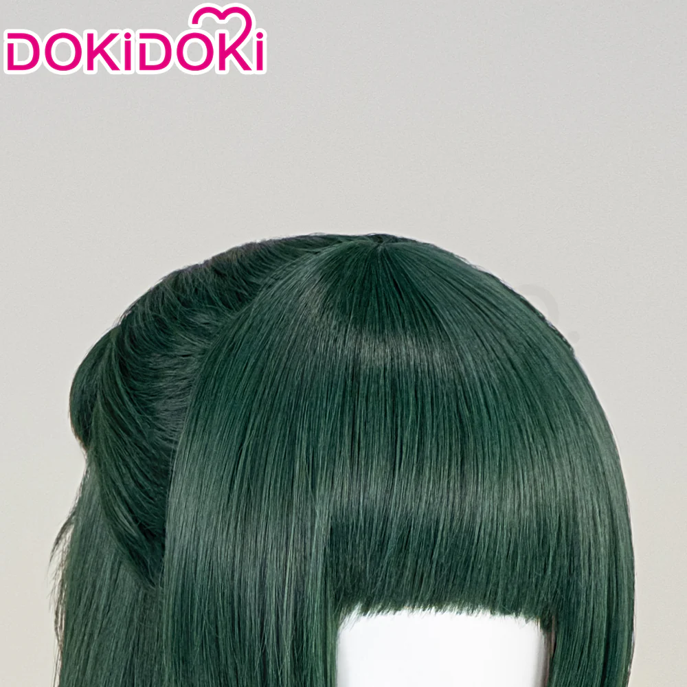【Normal Ver Ready For Ship】DokiDoki Anime The Apothecary Diaries Cosplay Mao Mao Wig / Bow Clip / Ear Clip Long Straight Green Hair Maomao - Image 4