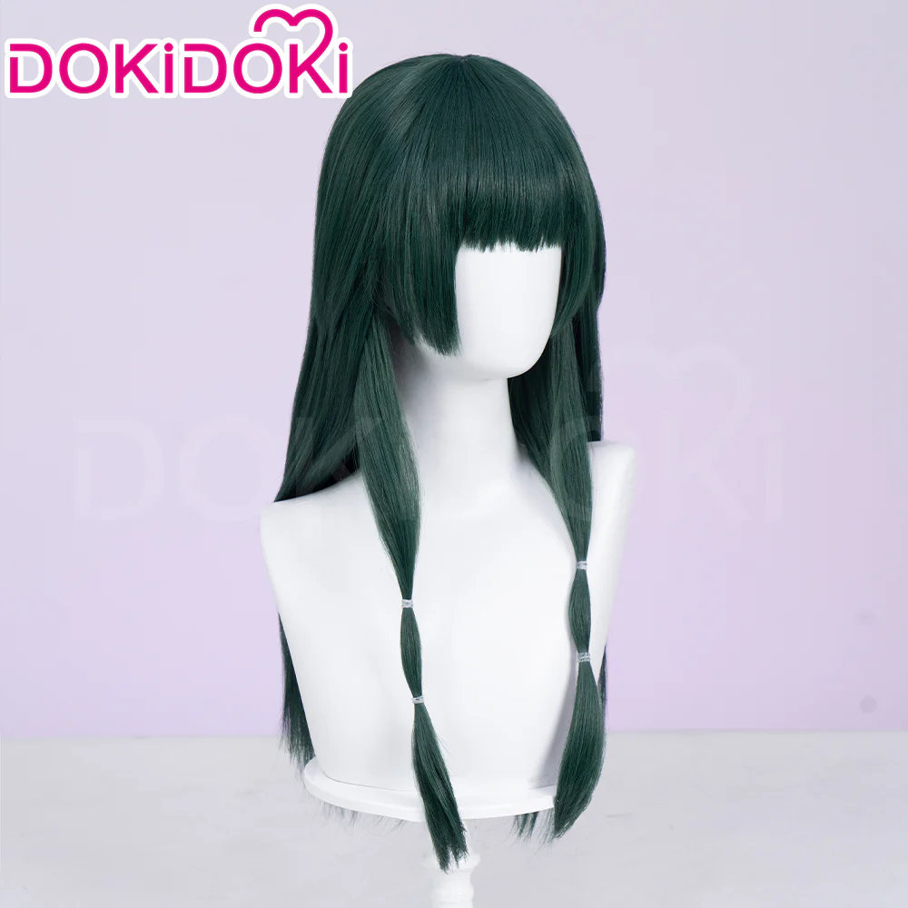 【Normal Ver Ready For Ship】DokiDoki Anime The Apothecary Diaries Cosplay Mao Mao Wig / Bow Clip / Ear Clip Long Straight Green Hair Maomao - Image 7