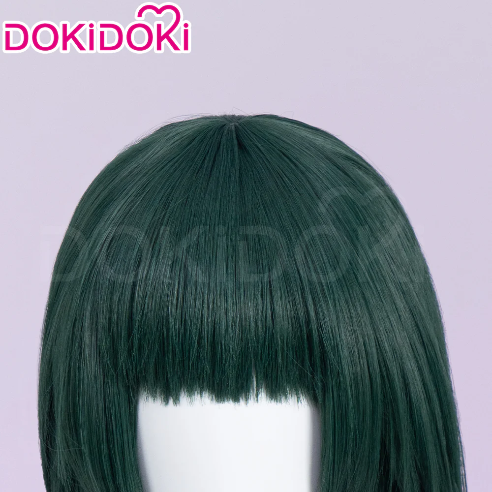【Normal Ver Ready For Ship】DokiDoki Anime The Apothecary Diaries Cosplay Mao Mao Wig / Bow Clip / Ear Clip Long Straight Green Hair Maomao - Image 9