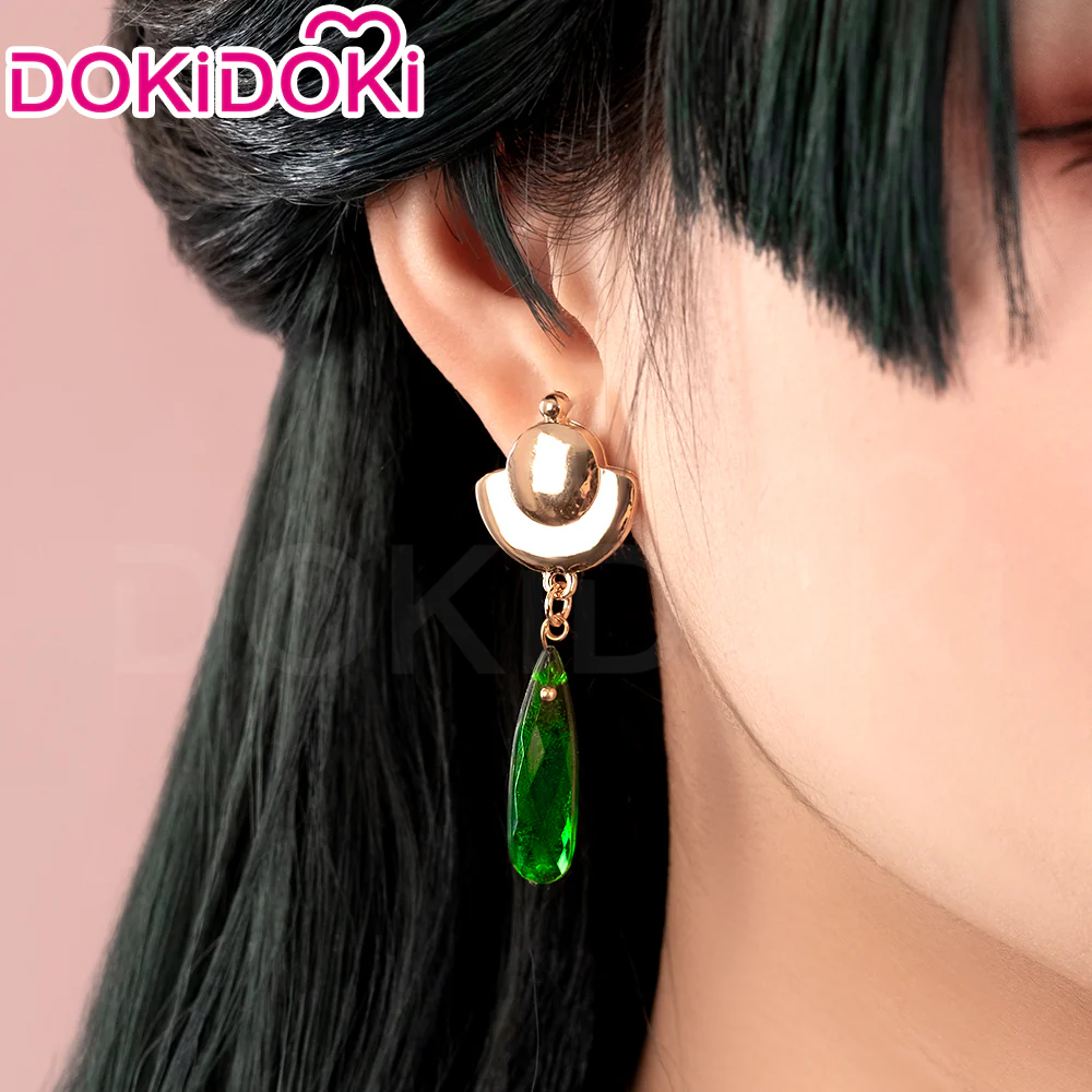 【Partially Ready For Ship】DokiDoki Anime The Apothecary Diaries Cosplay Mao Mao Wig / Hairpin / Earring / Bow Clip / Necklace Maomao Long Straight Green Hair Maomao - Image 19