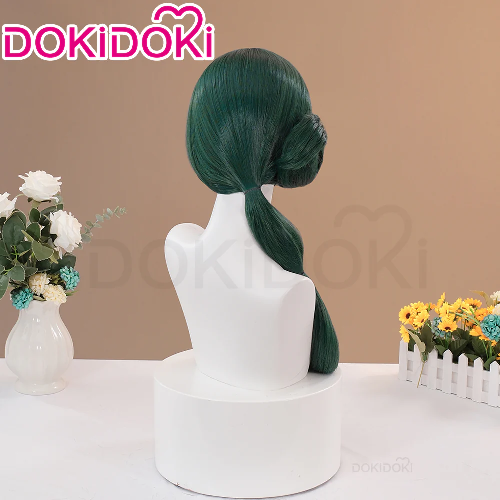 【Partially Ready For Ship】DokiDoki Anime The Apothecary Diaries Cosplay Mao Mao Wig / Hairpin / Earring / Bow Clip / Necklace Maomao Long Straight Green Hair Maomao - Image 4