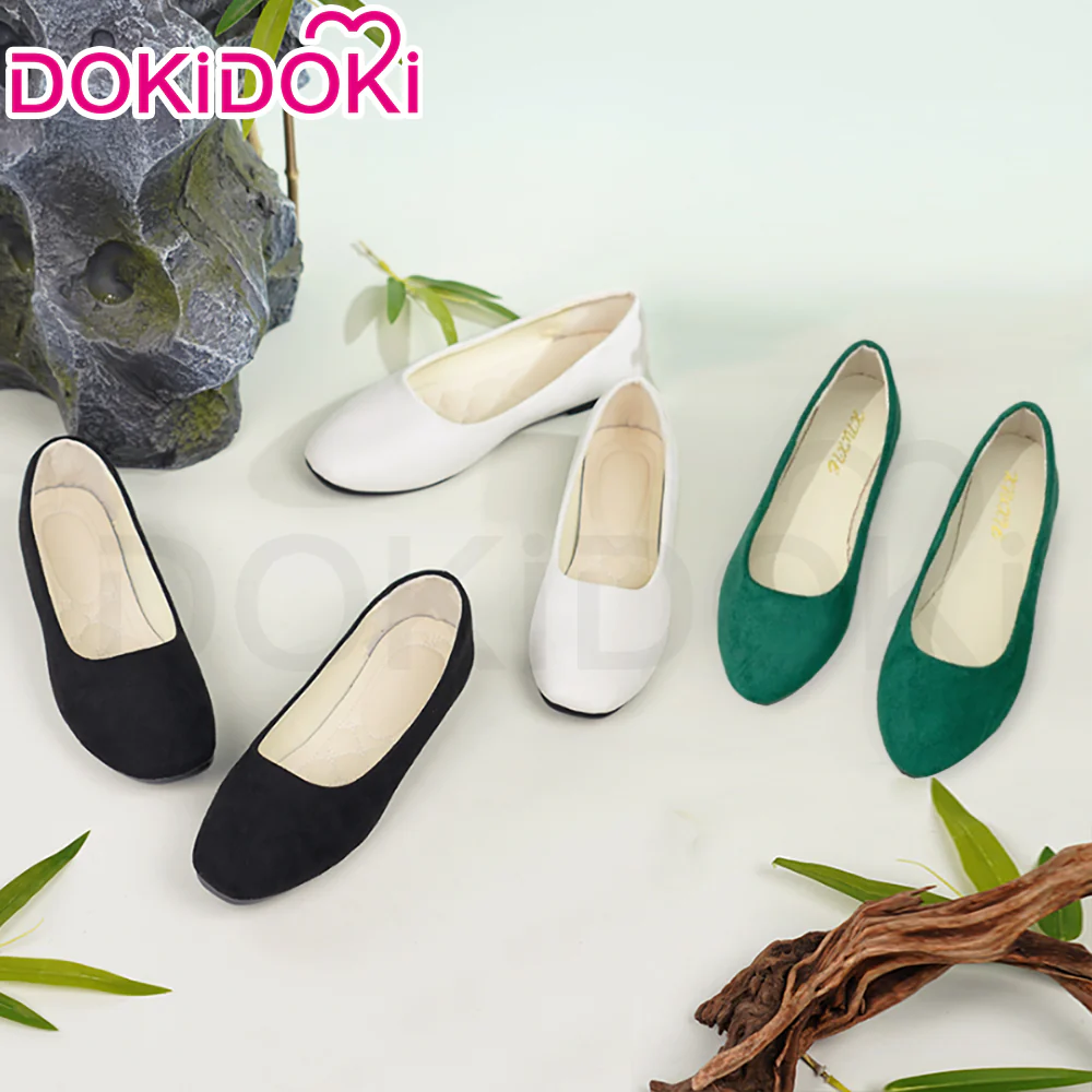 【In Stock】DokiDoki Cosplay Universal Shoes MaoMao / WuChang /  Kiitagaawa Maariin Green Black White