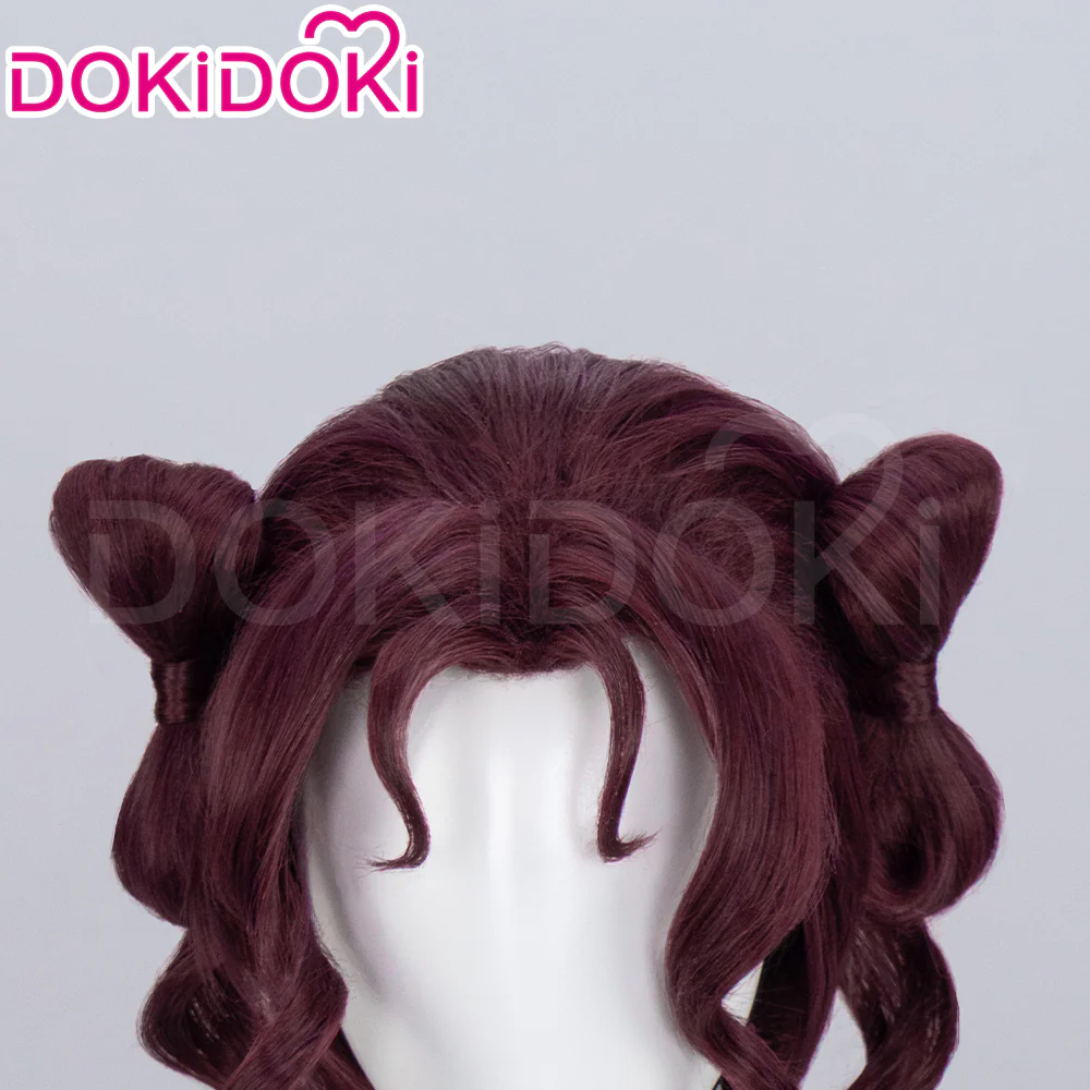 DokiDoki Anime The Apothecary Diaries Cosplay Shisui Wig Short Curly Dark Red Hair - Image 4