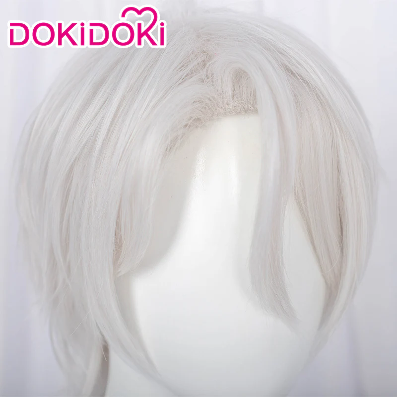 【Ready For Ship】DokiDoki Anime The Case Study of Vanitas Cosplay Noé Archiviste Cosplay Wig Vanitas no Carte Short White Wig Men - Image 4