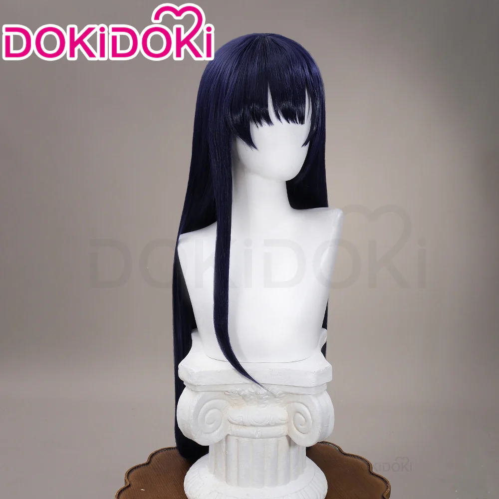 DokiDoki Anime The Dangers In My Heart Cosplay Yamada Anna Wig Long Straight Purple Hair - Image 2