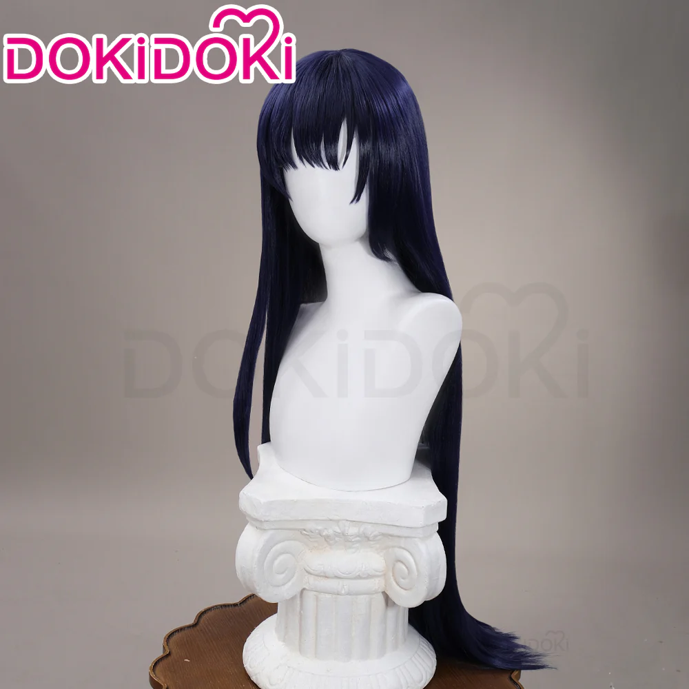 DokiDoki Anime The Dangers In My Heart Cosplay Yamada Anna Wig Long Straight Purple Hair - Image 3