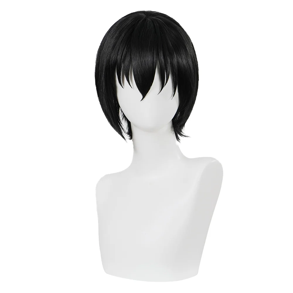 DokiDoki Anime The Eminence in Shadow Cosplay Cid Kagenou Wig Short Black Hair - Image 5