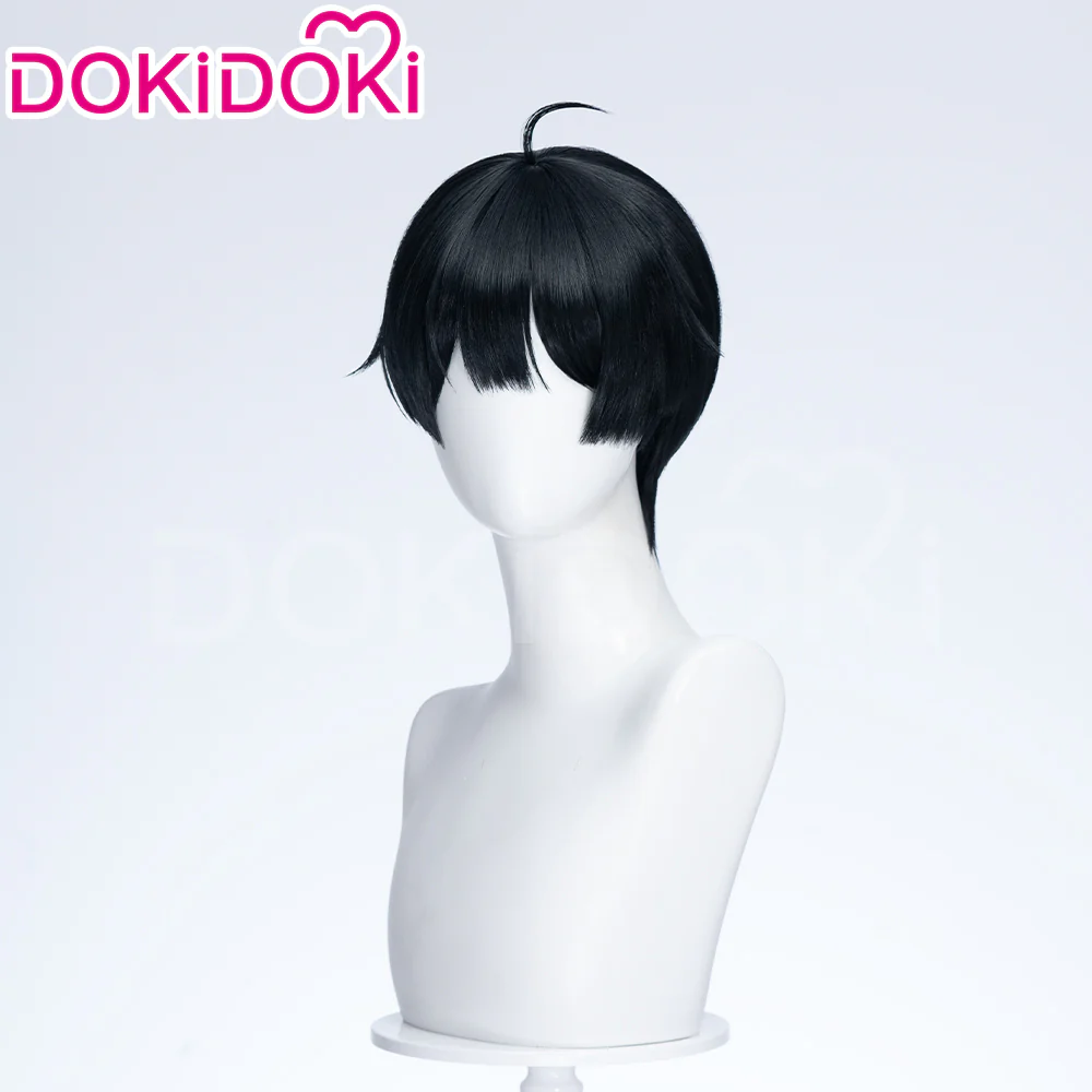 DokiDoki Anime The Fragrant Flower Blooms with Dignity Cosplay Ayato Yorita Wig  Black Short - Image 2