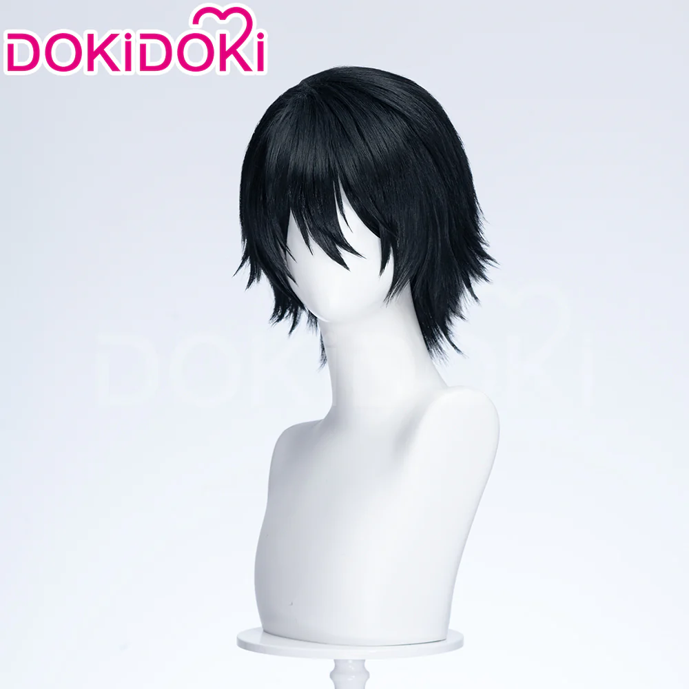 【Ready For Ship】DokiDoki Anime The Fragrant Flower Blooms with Dignity Cosplay Saku Natsusawa Wig Black Short - Image 2