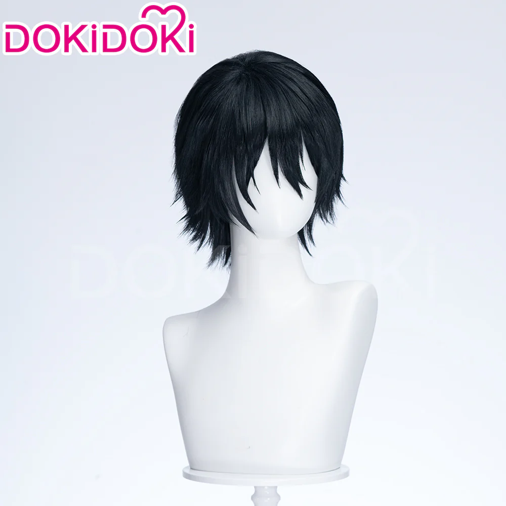 【Ready For Ship】DokiDoki Anime The Fragrant Flower Blooms with Dignity Cosplay Saku Natsusawa Wig Black Short - Image 3