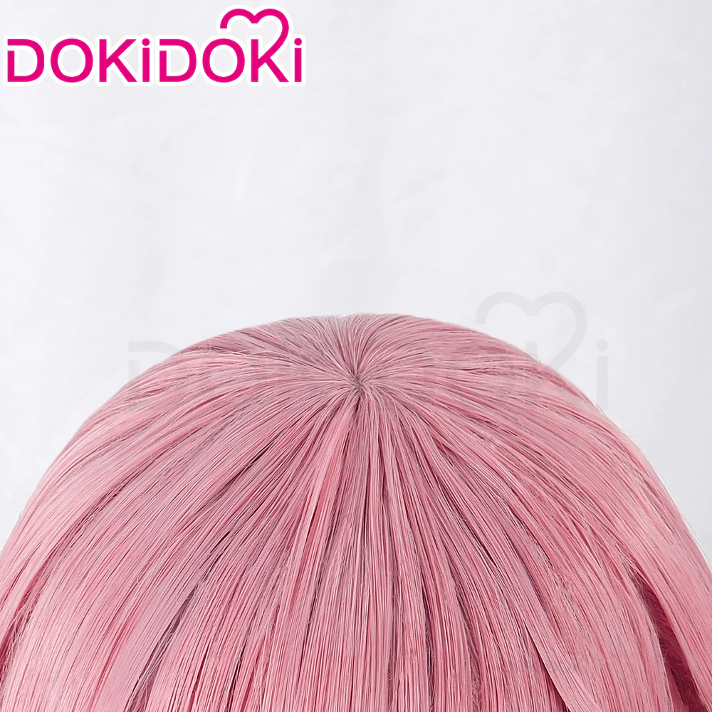 【Ready For Ship】DokiDoki Anime The Future Diary Cosplay Gasai Yuno Wig Long Straight Pink Hair - Image 4
