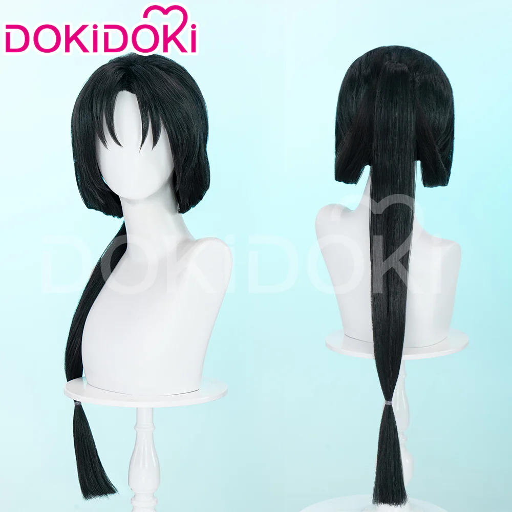 【Ready For Ship】DokiDoki Anime The Young Lord Who Is Skilled at Escaping Cosaply Tokiyuki Houjou Wig Long Straight Black Hair