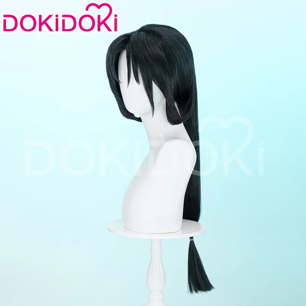 【Ready For Ship】DokiDoki Anime The Young Lord Who Is Skilled at Escaping Cosaply Tokiyuki Houjou Wig Long Straight Black Hair - Image 2