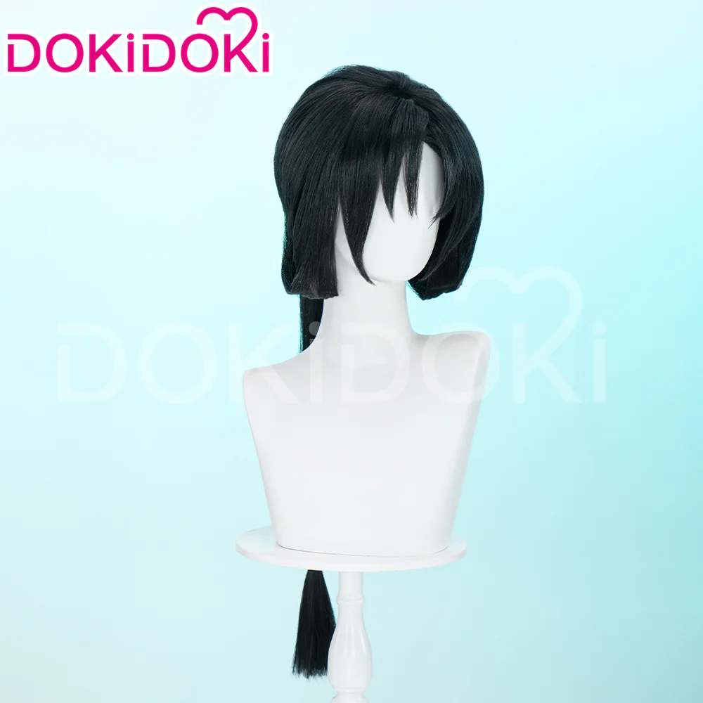 【Ready For Ship】DokiDoki Anime The Young Lord Who Is Skilled at Escaping Cosaply Tokiyuki Houjou Wig Long Straight Black Hair - Image 3